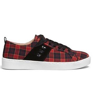 Jack Rogers Ainsley Red Plaid Sneakers